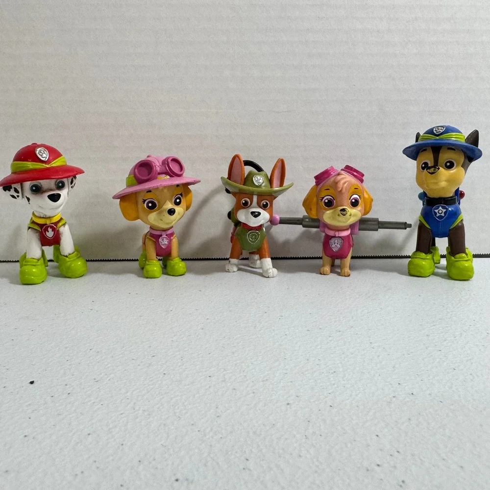Paw Patrol Pup Figures Marshall Chase Skye Rocky Skye Set‎